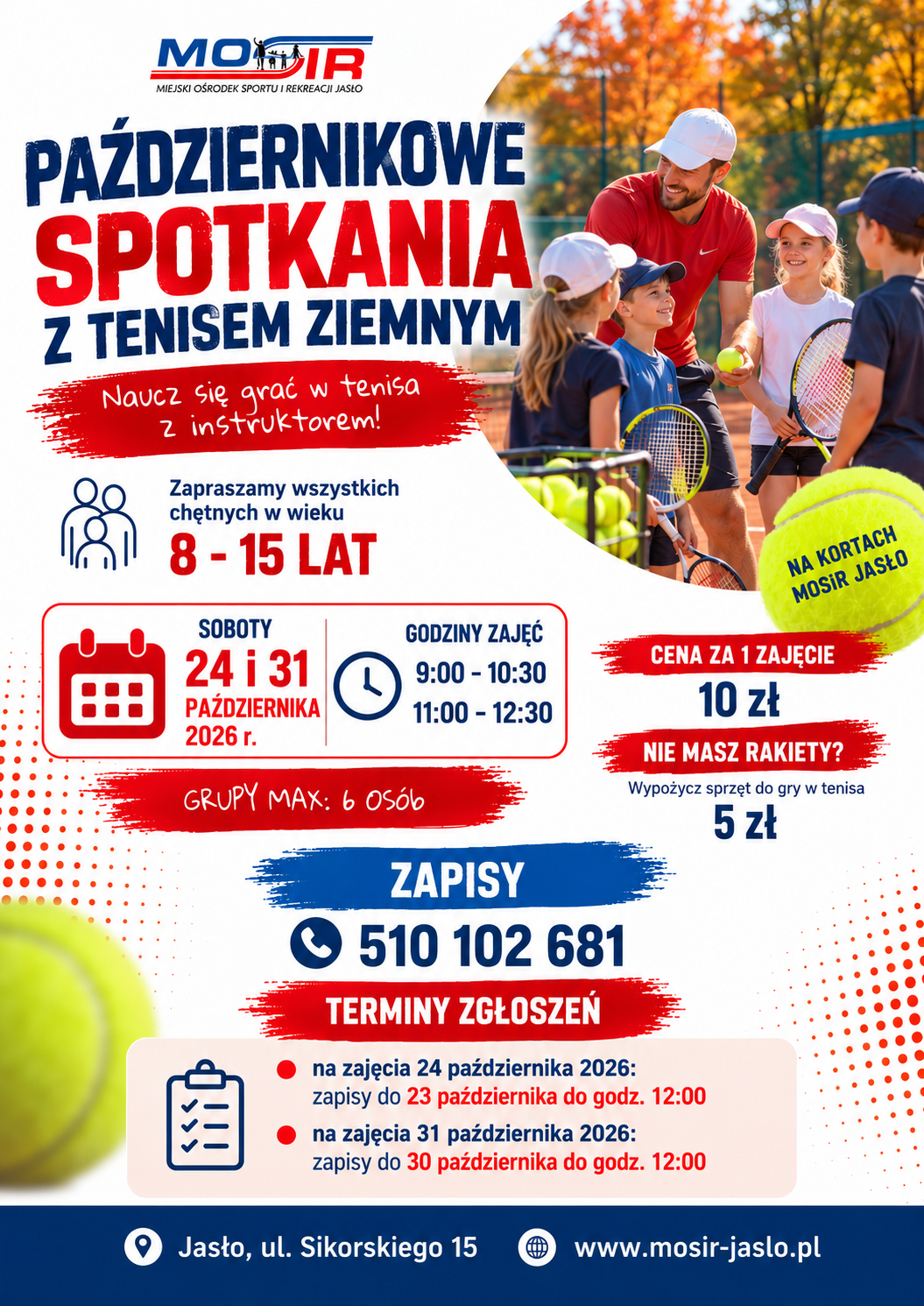 październikowe spotkania z tenisem