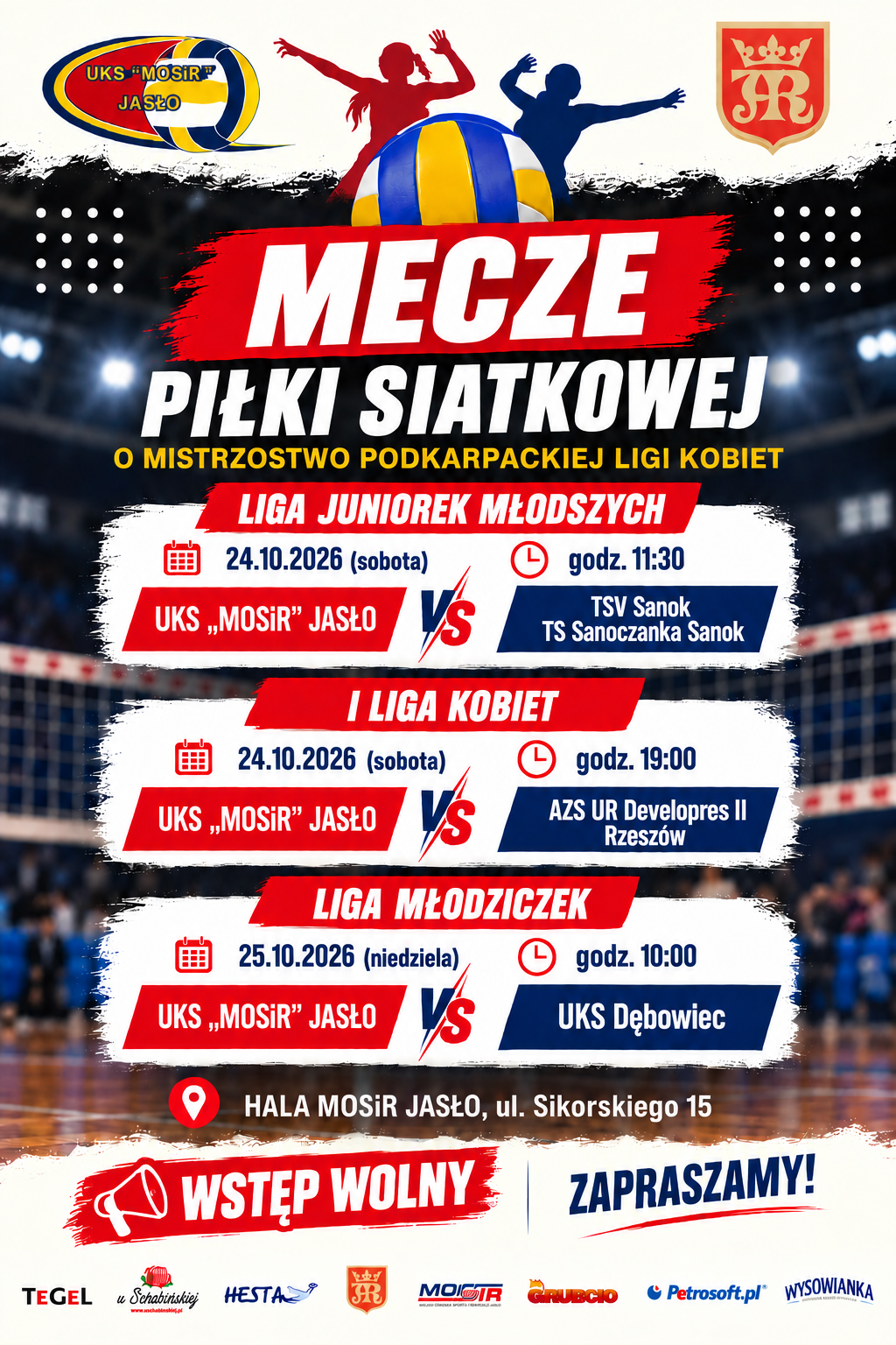 Mecze siatkówki  Mistrzostwo Podkarpackiej Ligi Kobiet1