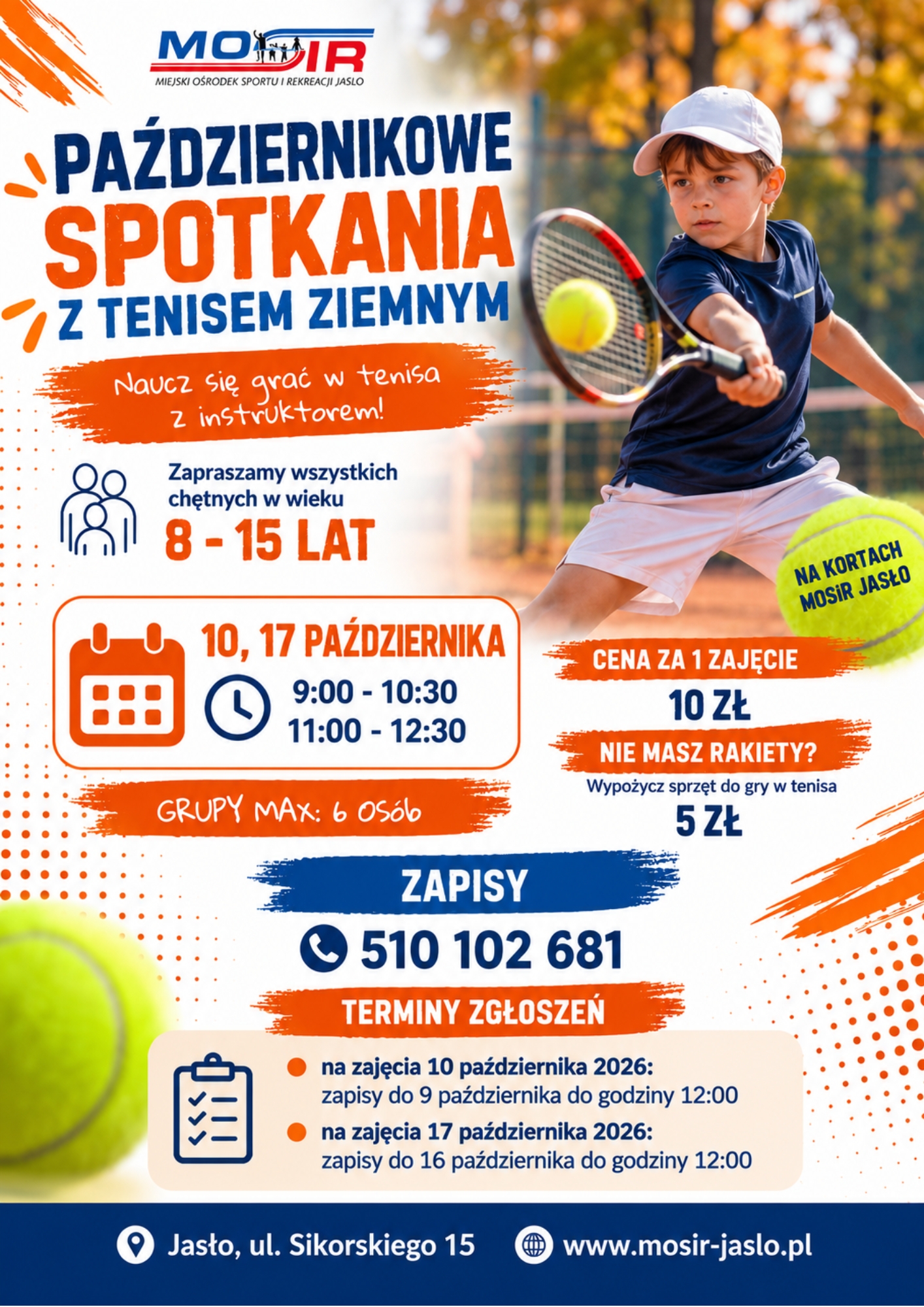 październikowe spotkania z tenisem